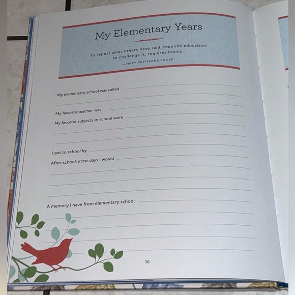NEW Bluestreak Books Grandfather’s Journal-Memories & Keepsakes For My Children - Picture 5 of 10